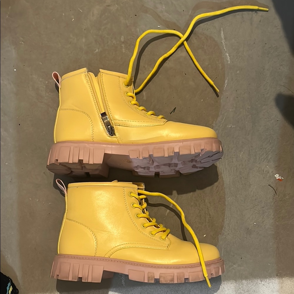 Yellow Kids Boots